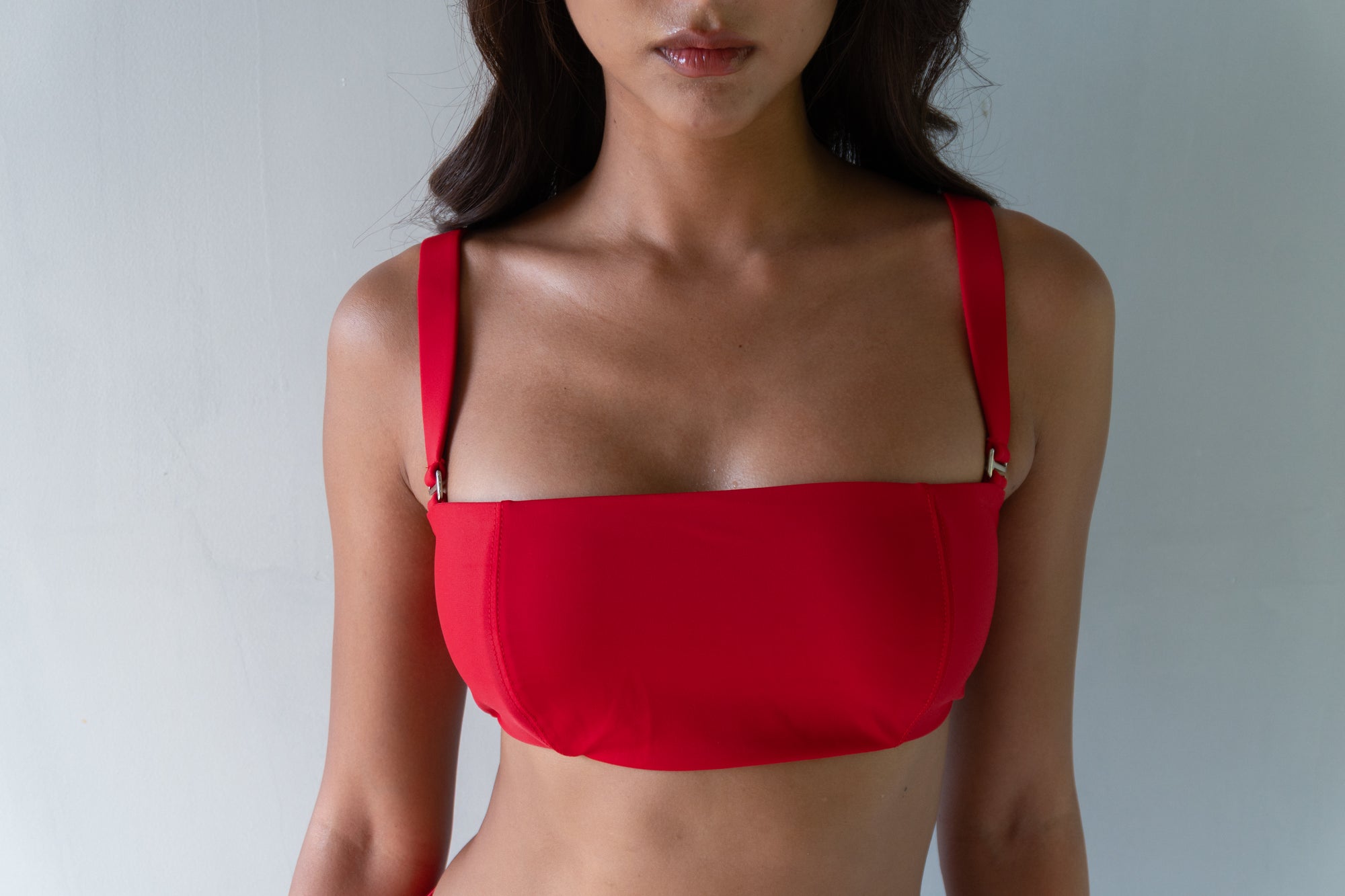 Valentina Red Swim Top